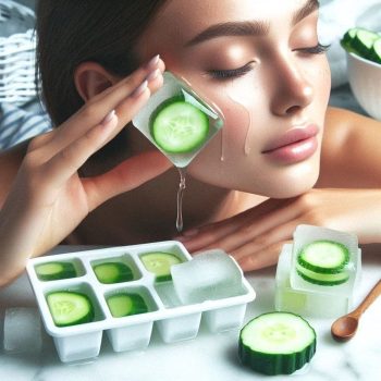 یخ خیار در مراقبت از پوست در تابستان