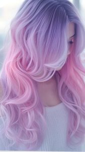 رنگ صورتی پاستیلی در رنگ موی دخترانه در کرج