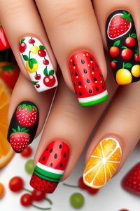 طرح شب یلدایی برای بهترین طراحی ناخن در کرج