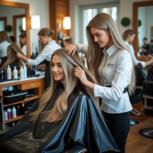 آرایشگر ماهر در بهترین سالن زیبایی برای لایت موی دخترانه در کرج